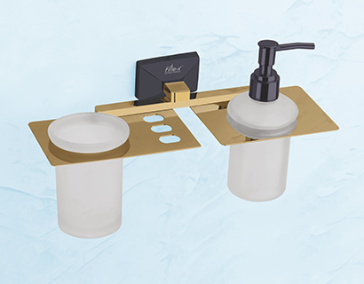 Tumbler Holder With Liquid Soap Dispenser