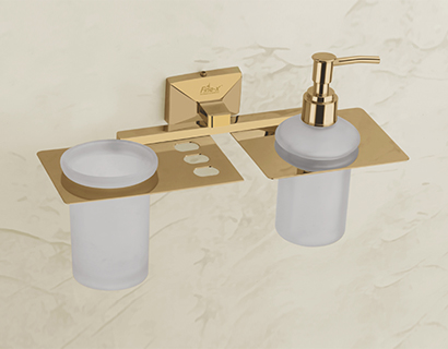 Tumbler Holder With Liquid Soap Dispenser